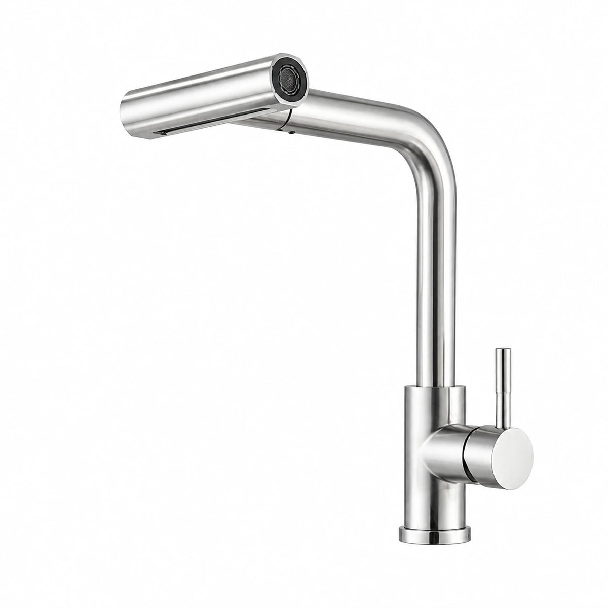 Torneira monocomando para cozinha Rivelle em aço inox 304 escovado