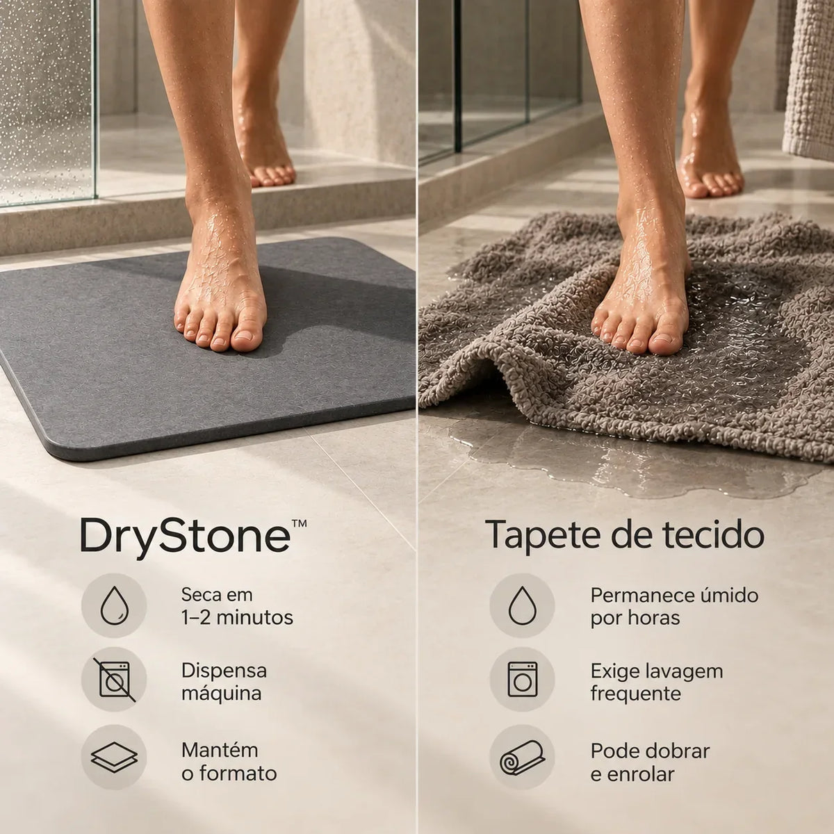 Tapete de Pedra Diatomita Lorene